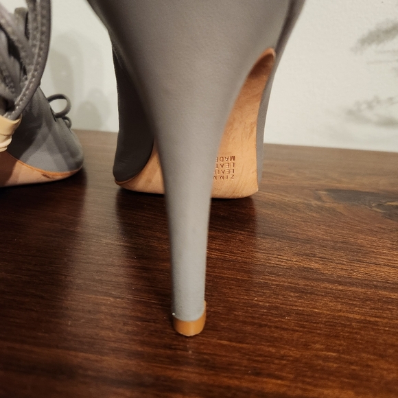 Zimmermann Lace Up Heels in Gray E.U. 37, U.S. 6.5 - Picture 9 of 16